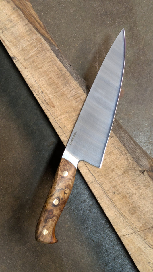 Overisel Knife Co Amboyna Burl